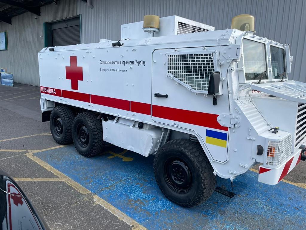 Babyn Yar Holocaust Memorial Center transferred funds received from Victor Pinchuk for the purchase of 7 armored ambulances